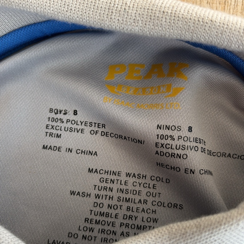 NWT Peak Season boys UK polo size 8 - Picture 2 of 5